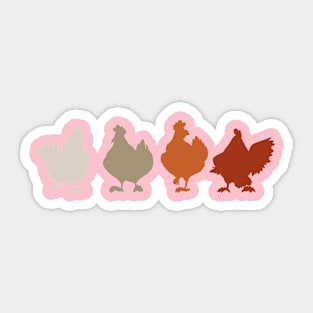 Chicken retro vintage Sticker